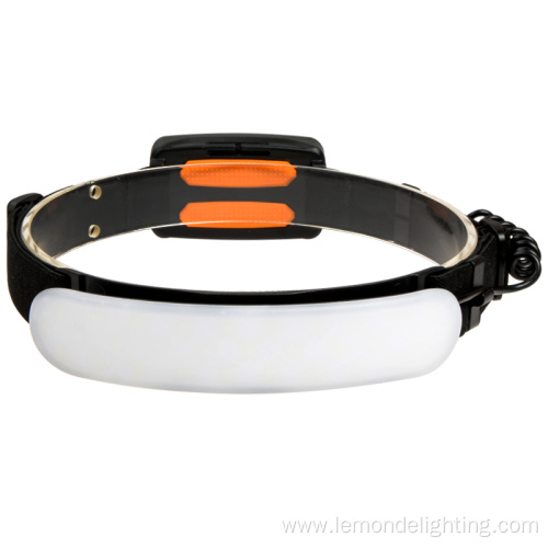 Led COB Wide Angle Waterproof Rechargeable Headlamp